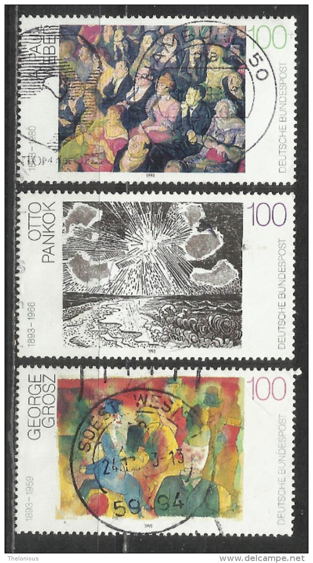 1993 Germania Federale - Usato / Used - N. Michel 1656-1657-1658 - Usati