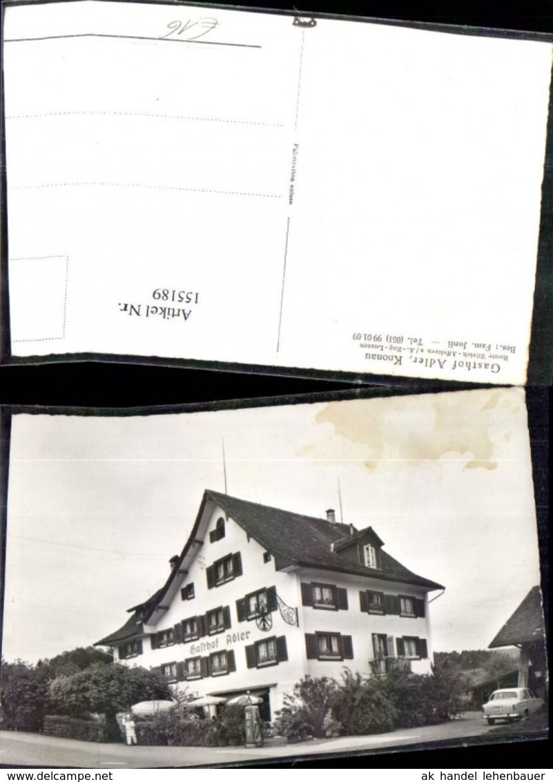 155189,Knonau Gasthof Adler Fam Jordi B. Affoltern M. Automobil Kt Z&uuml;rich - Affoltern