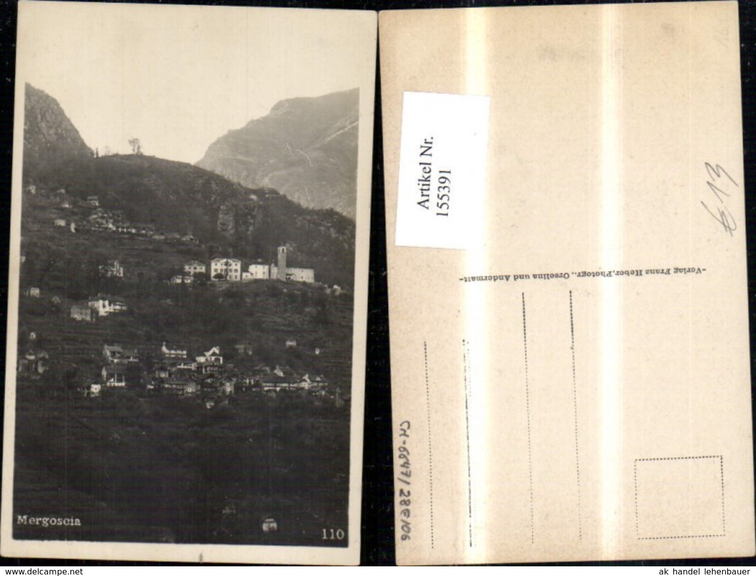 155391,Mergoscia Kt Tessin - Mergoscia