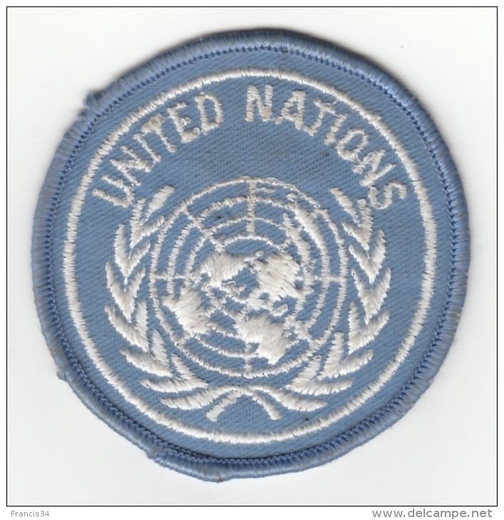 Insigne De Bras Des Troupes Des Nations Unies - Ecussons Tissu