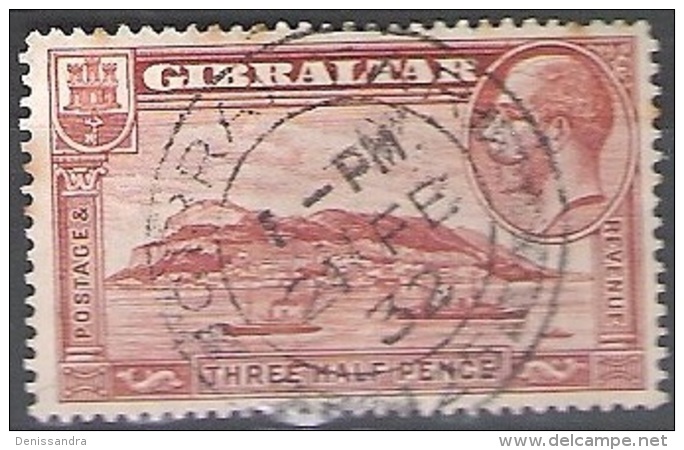 Gibraltar 1931 Michel 97A O Cote (2008) 3.50 € Vue Du Rocher Cachet Rond - Gibilterra