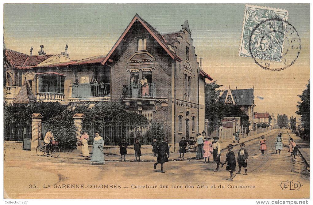 92-LA GARENNE-COLOMBES - CARREFOUR DES RUES DES ARTS ET DU COMMERCE - La Garenne Colombes