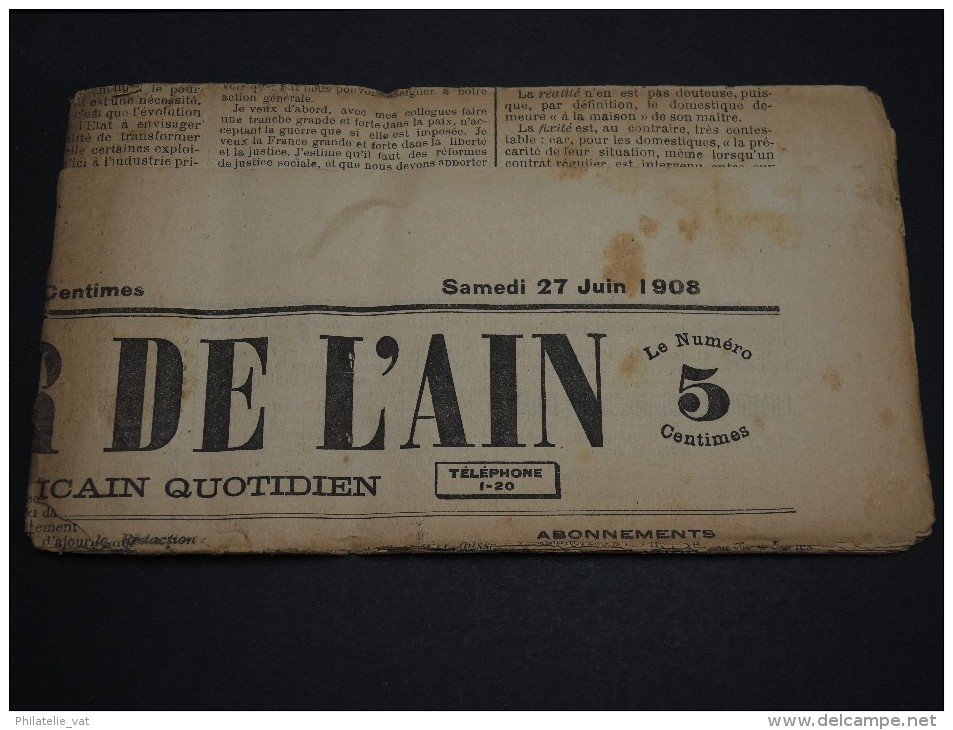 FRANCE – Type Blanc Sur Journal – Début 1900 - Détaillons Collection - A Voir  - N° 17546 - Newspapers