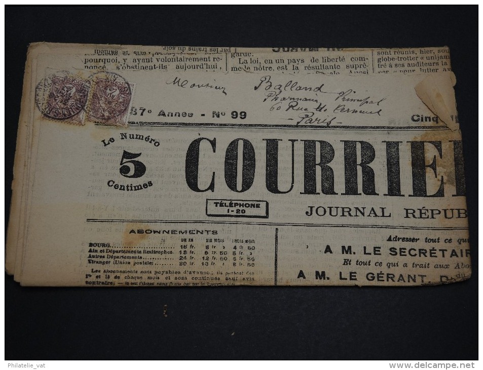 FRANCE – Type Blanc Sur Journal – Début 1900 - Détaillons Collection - A Voir  - N° 17547 - Newspapers
