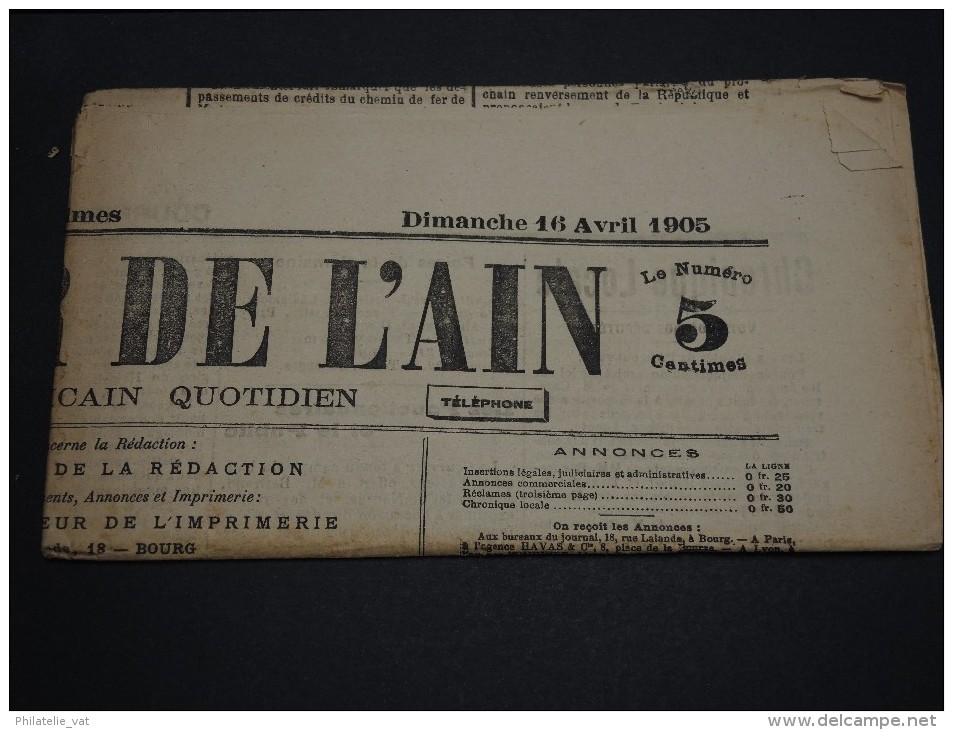 FRANCE – Type Blanc Sur Journal – Début 1900 - Détaillons Collection - A Voir  - N° 17548 - Kranten