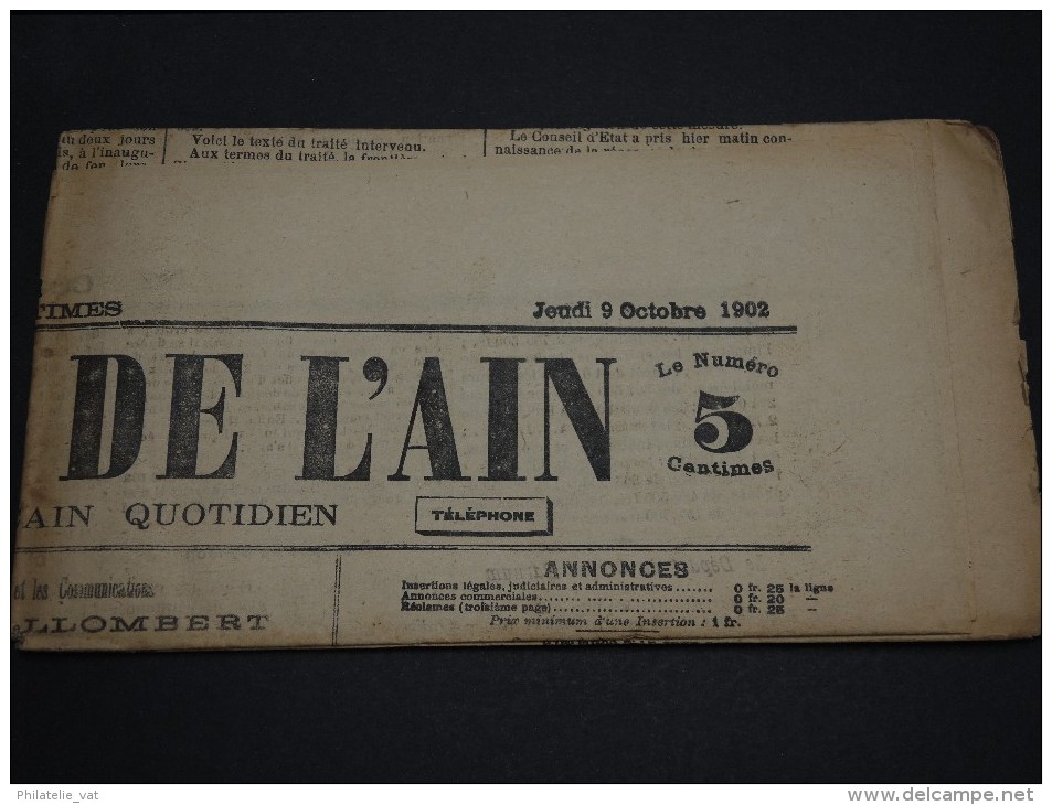 FRANCE – Type Blanc Sur Journal – Début 1900 - Détaillons Collection - A Voir  - N° 17549 - Zeitungsmarken (Streifbänder)