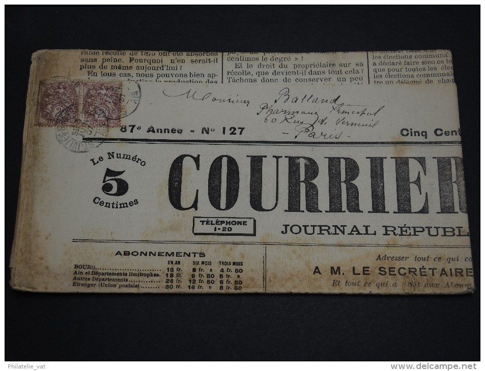 FRANCE – Type Blanc Sur Journal – Début 1900 - Détaillons Collection - A Voir  - N° 17551 - Journaux