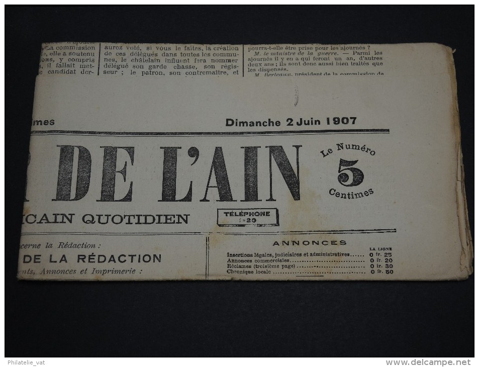 FRANCE – Type Blanc Sur Journal – Début 1900 - Détaillons Collection - A Voir  - N° 17551 - Newspapers