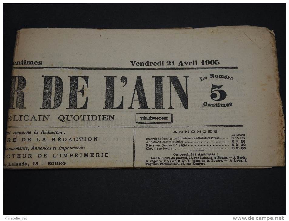 FRANCE – Type Blanc Sur Journal – Début 1900 - Détaillons Collection - A Voir  - N° 17552 - Newspapers