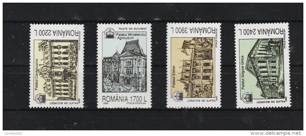 2000  - Palais De Bucurest Mi 5519/5522 Et Yv 4631/4634 MNH - Ungebraucht