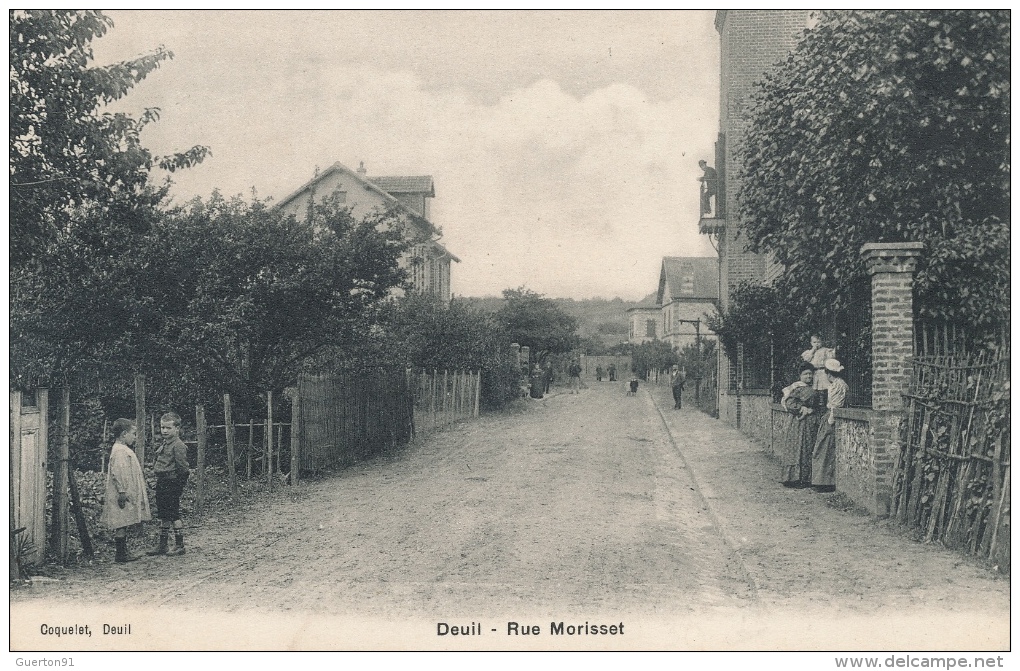 ( CPA 95 )  DEUIL  /  Rue Morisset  - - Deuil La Barre