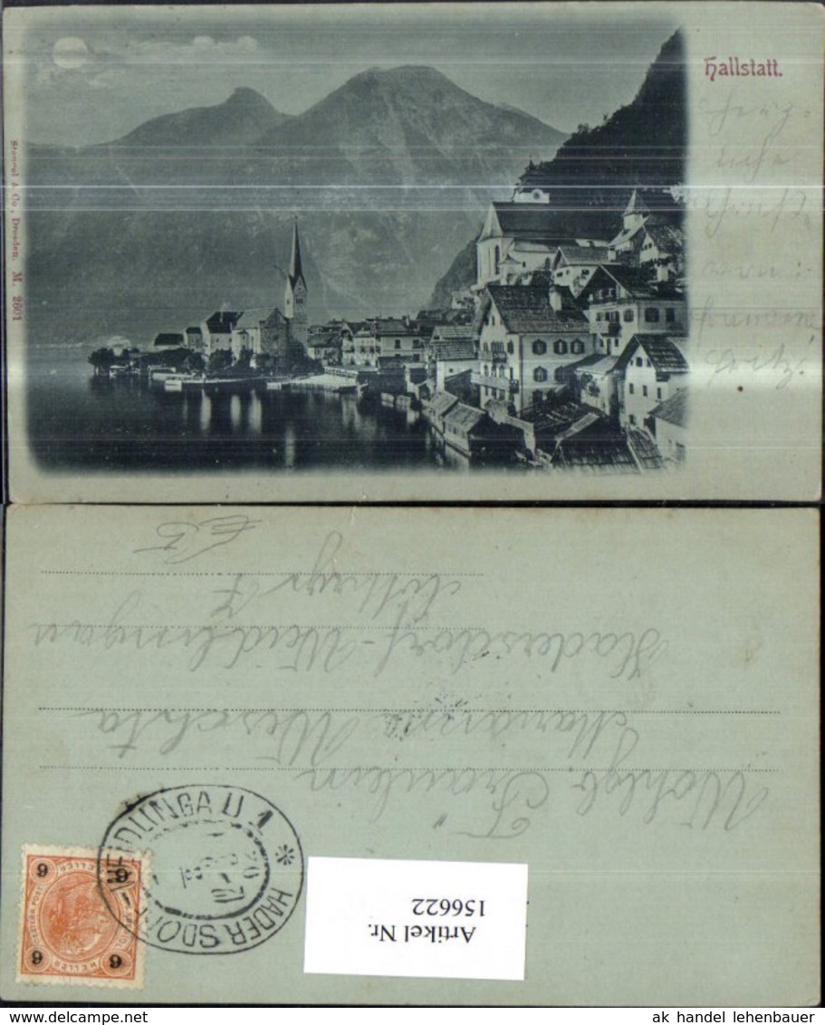 156622,Hallstatt B. Mondschein 1902 - Sonstige & Ohne Zuordnung