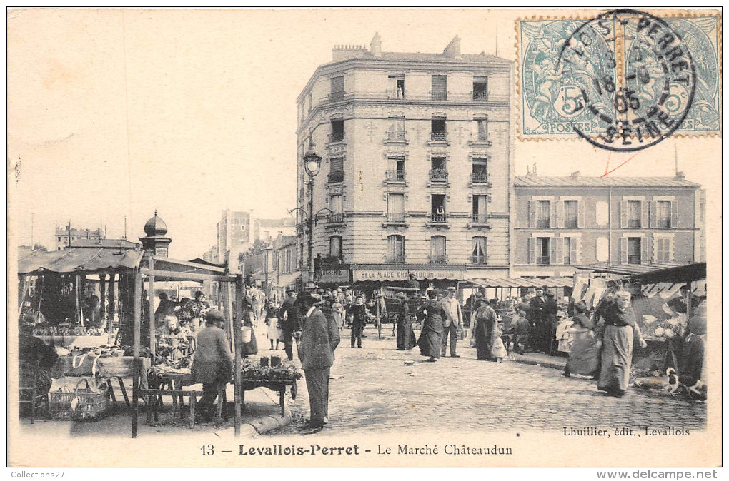 92-LEVALLOIS PERRET- LE MARCHE CHÄTEAUDUN - Levallois Perret