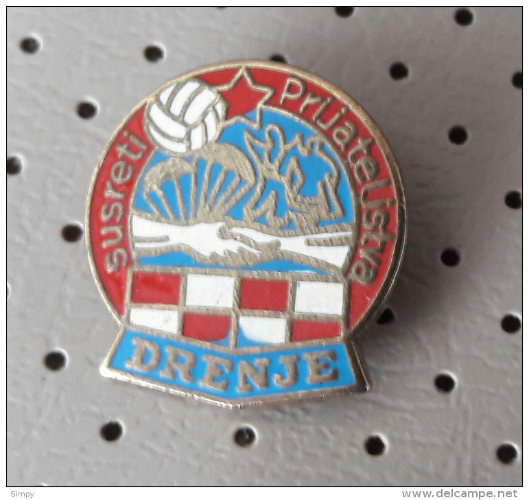 Croatia Pin -  Drenje Parachutting Friendship Meeting Paragliding - Canottaggio