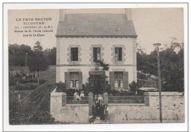 (22) LOUDEAC - Maison De M.l'abbé Caincoin, Rue De La Chèze  ++++++++++++ - Loudéac