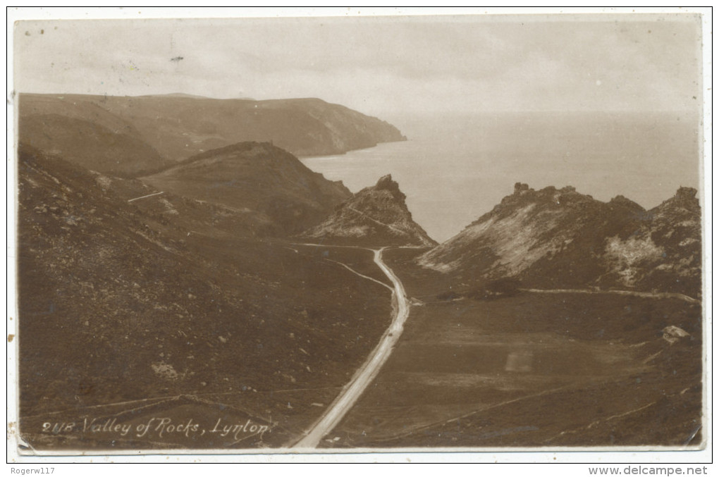 Valley Of Rocks, Lynton, 1928 Postcard - Lynmouth & Lynton