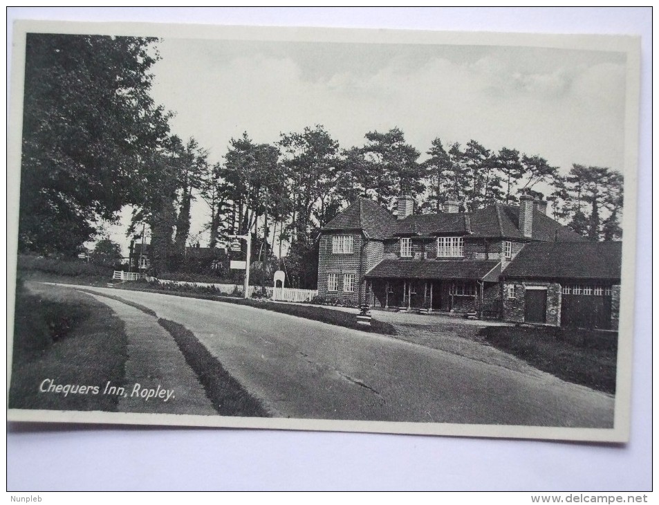 ENGLAND CHEQUERS INN ROPLEY HAMPSHIRE - Autres & Non Classés