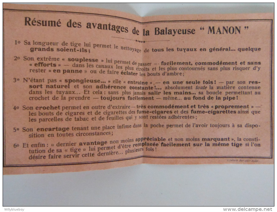 Balayeuse Manon Pour Tuyaux De Pipe - Fume Cigares Et Fume Cigarettes - 1914-18