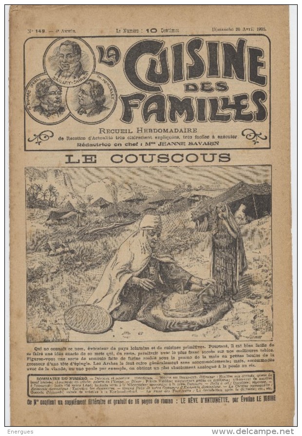 La Cuisine Des Familles, 1907-1908, 43 N°, Illustré, Menus Du Dimanche, Cosmopolite,, Boîte à Sel, Hygiène, Réception - 1900 - 1949