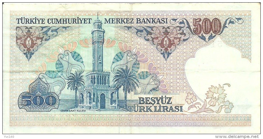 Turkey ; 1983 500 Turkish Liras Serial C - Turchia