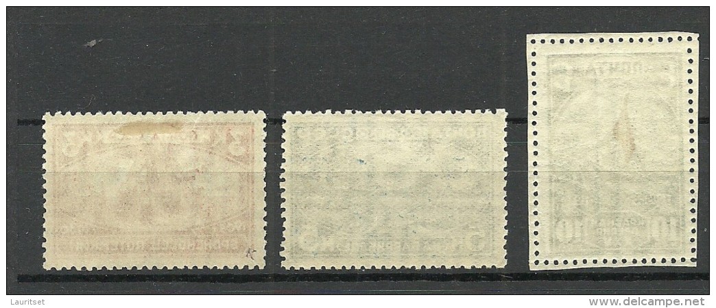 RUSSLAND RUSSIA 1930 Michel 394 - 396 MNH/MH - Unused Stamps