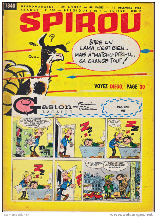 Spirou Comic Robert Velter 1963 Twenty Three Editions on PDF