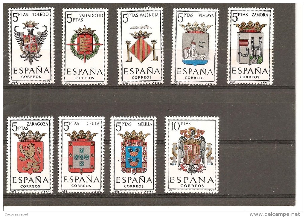 España/Spain-(MNH/**) - Edifil  1696-04 - Yvert 1358-63, 1390-92 - Nuevos