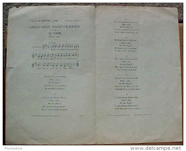 EO 1890 Partition REPERTOIRE DU CHAT NOIR , Chansons Parisiennes, FEMME NUE  SIRENE, SHEET MUSIC , MERMAID - Partitions Musicales Anciennes