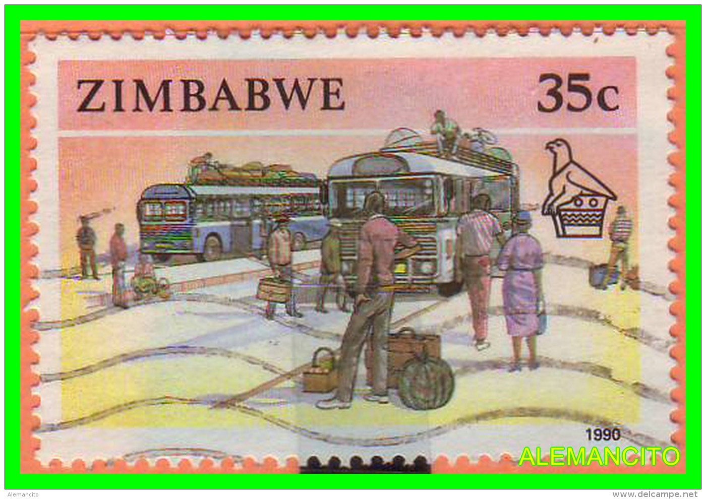 ZIMBABWE ( AFRICA )  SELLO  AÑO 1990 - Zimbabwe (1980-...)