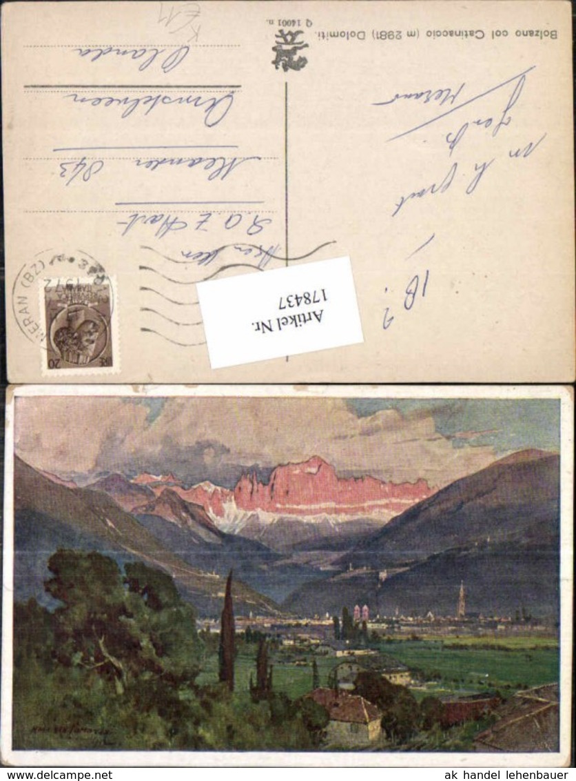 178437,K&uuml;nstler AK E.H. Compton Bozen Bolzano Col Catinaccio Dolomiten - Compton, E.T.