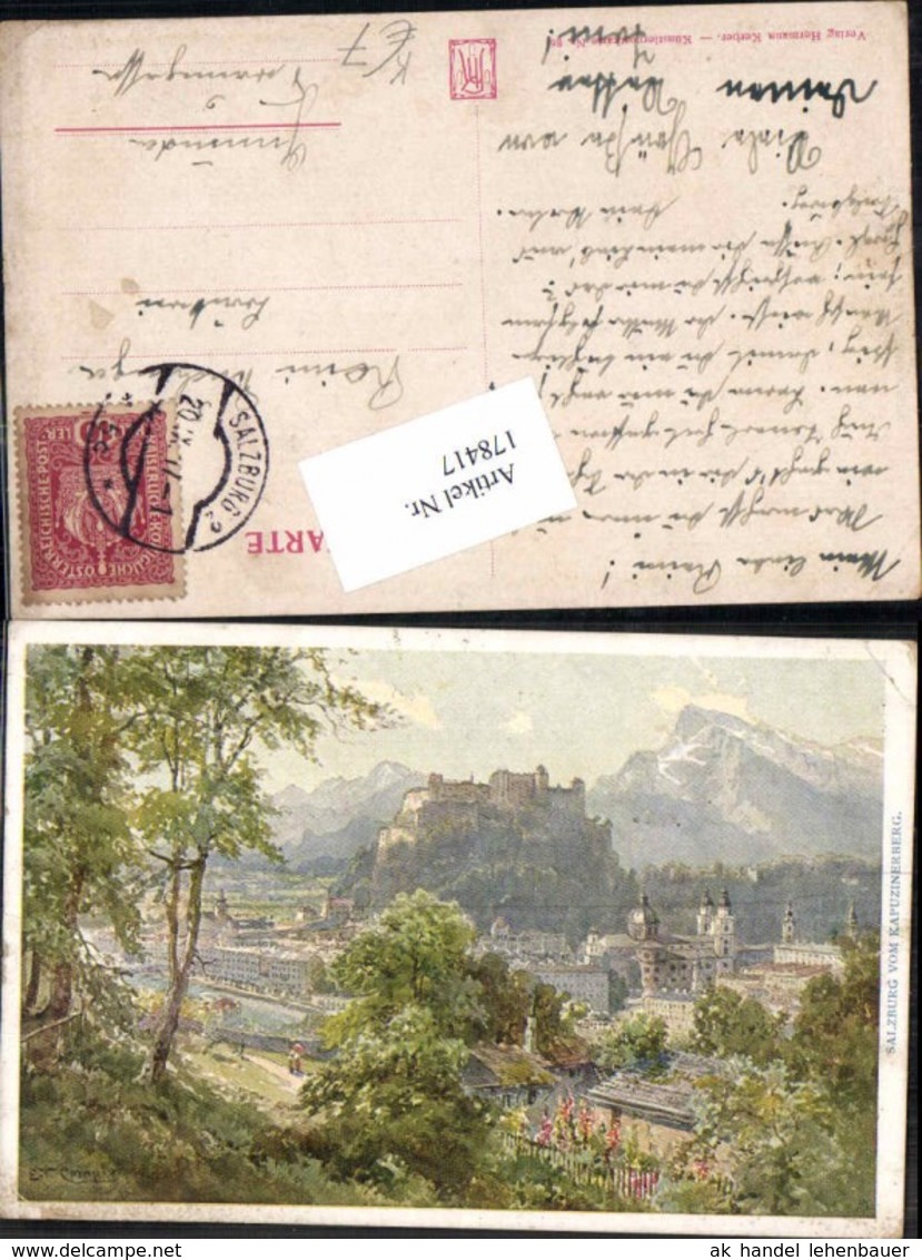 178417,K&uuml;nstler AK E.T. Compton Salzburg Vom Kapuzinerberg - Compton, E.T.