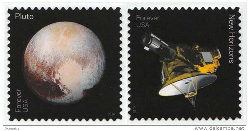 Etats-Unis / United States (Scott No.5077-78 - Pluto Explorer) [**] - Unused Stamps