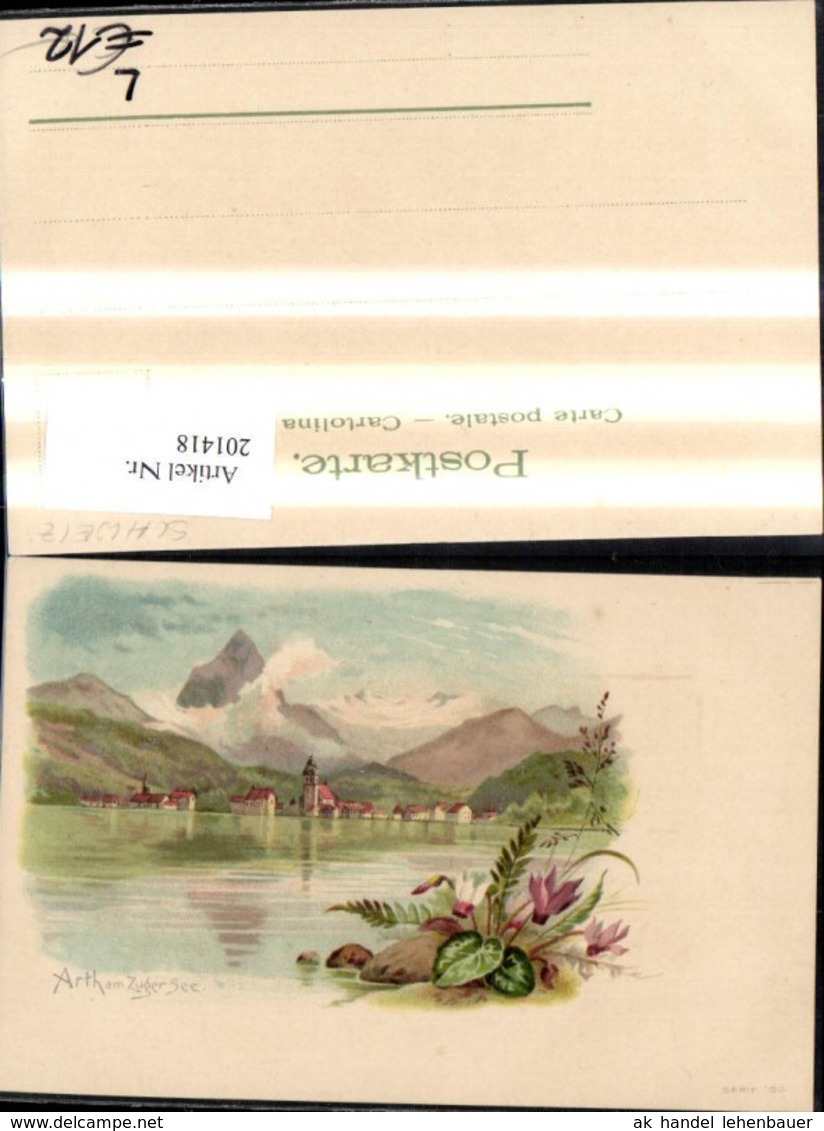 201418,Zug Litho Arth A. Zugersee - Zug