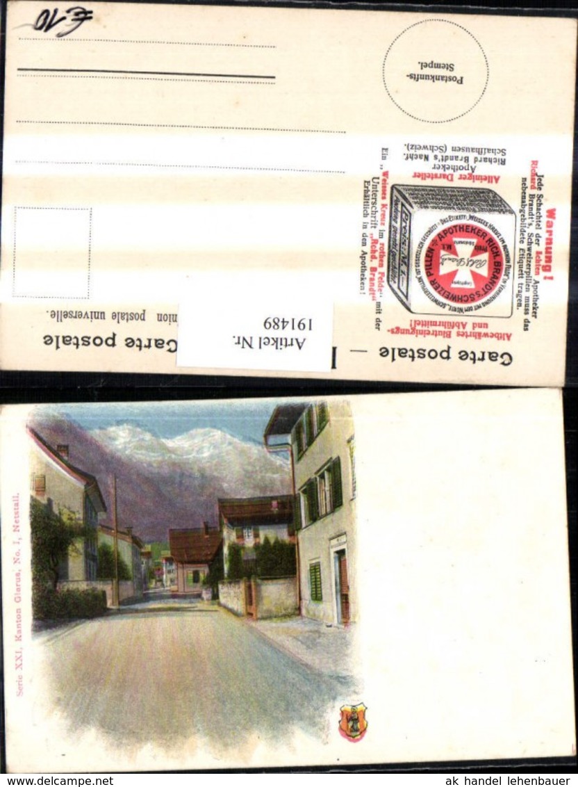 191489,Netstall Stra&szlig;enansicht Kt Glarus - Netstal