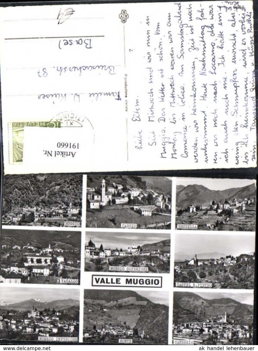 191660,Valle Muggio Mehrbild Ak  Caneggio Bruzella Cabbio Vacallo Kt Tessin - Muggio