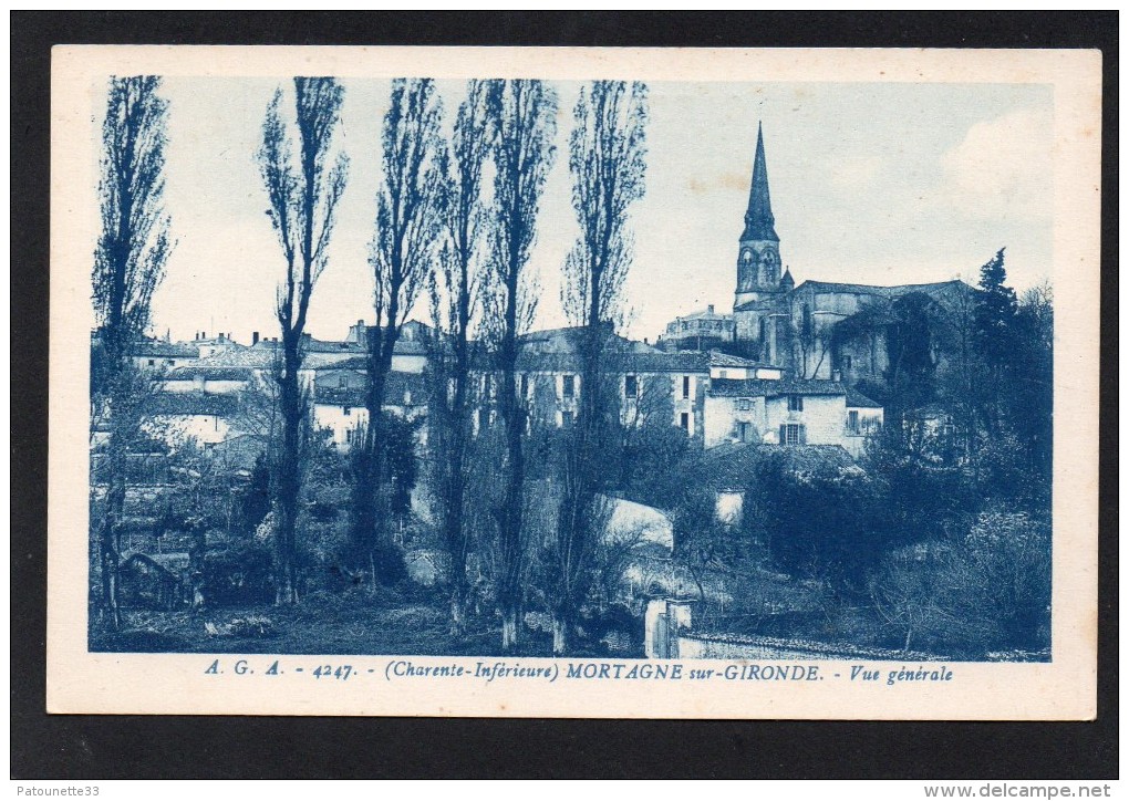 17 MORTAGNE SUR GIRONDE VUE GENERALE CLICHE UNIQUE - Autres & Non Classés