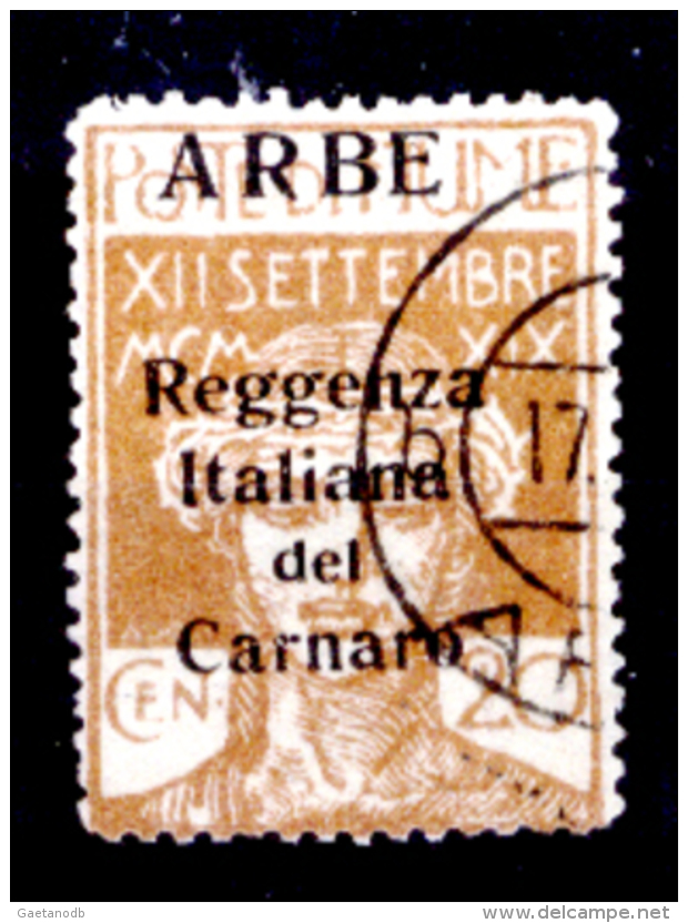Italia-F01109 - 1920 - Arbe. Sassone N. 3 (o) Used - Privo Di Difetti Occulti - - Arbe & Veglia
