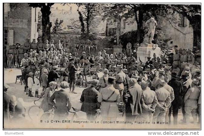 CPA Aveyron écrite La Cavalerie Concert De Musique - La Cavalerie