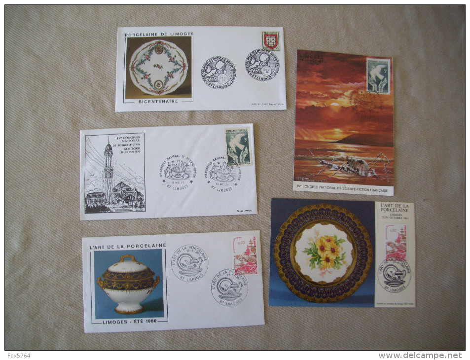 LOT TIMBRES PREMIER JOUR / LIMOUSIN / 1 - Collections