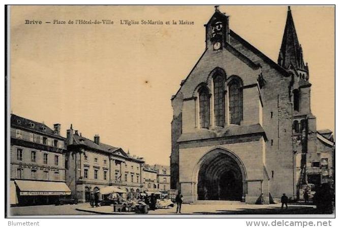 CPA Corrèze Non Circulé Brive Marché - Brive La Gaillarde