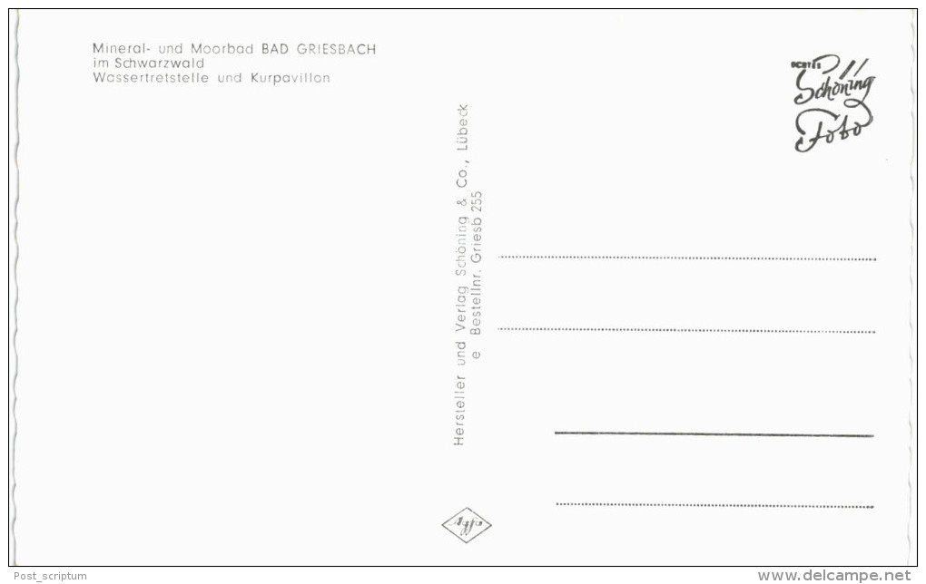 Allemagne - Bad Griesbach Wassertretstelle Und Kurpavillon - Bad Peterstal-Griesbach