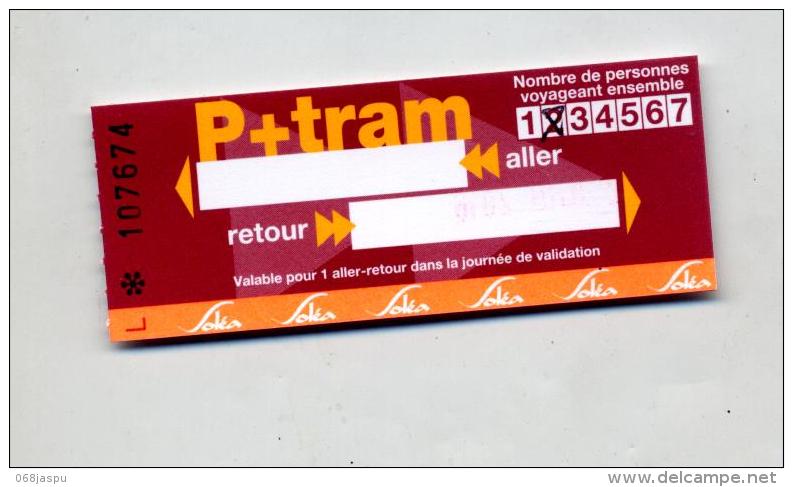 Ticket Parc Tram Mulhouse - Europe