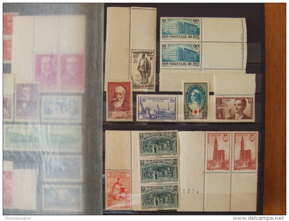 VEND SUPERBE COLLECTION DE FRANCE NEUFS LUXES, 1920-1952, COTE + 1500 €, BONNES VALEURS !!! - Collections