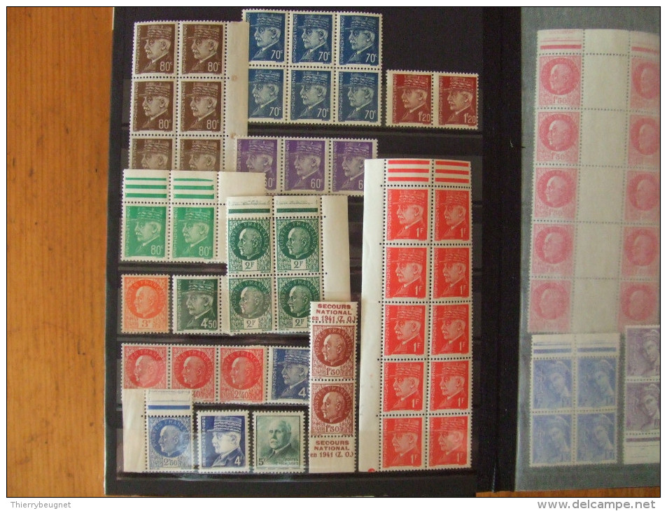 VEND SUPERBE COLLECTION DE FRANCE NEUFS LUXES, 1920-1952, COTE + 1500 €, BONNES VALEURS !!!