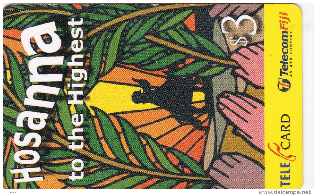 Fiji, FIJ-R-142, $3, Easter, Hosana, (2003), 2 Scans  (9210) - Fidji