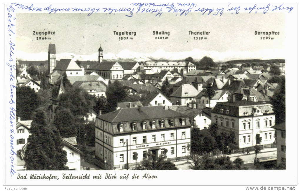 Allemagne - Bad Wörishofen Teilansicht Mit Blick Auf Die Alpen - Bad Wörishofen