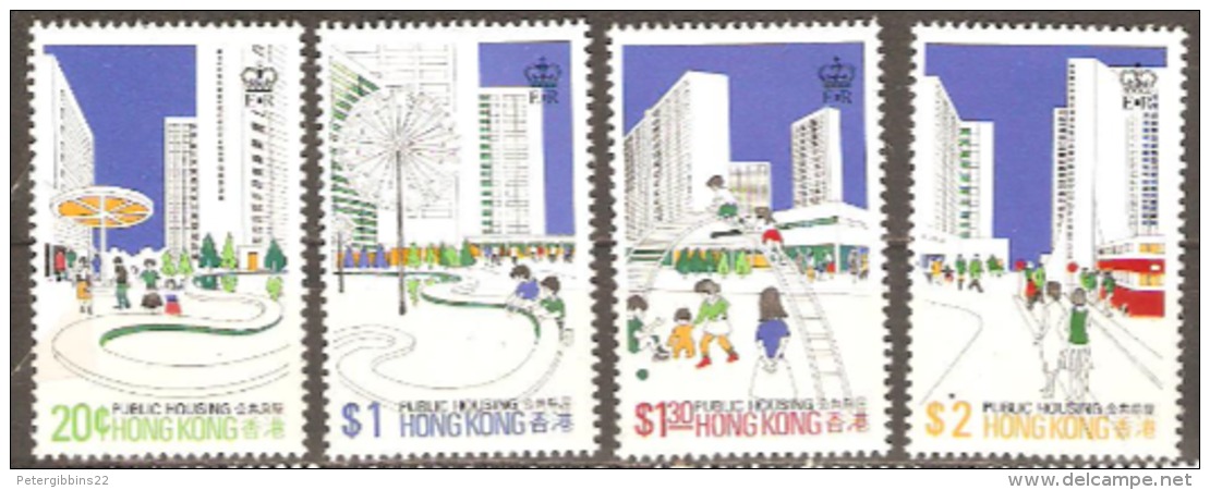Hong Kong 1981 SG 402-05 Public Housing Unmounted Mint - Unused Stamps