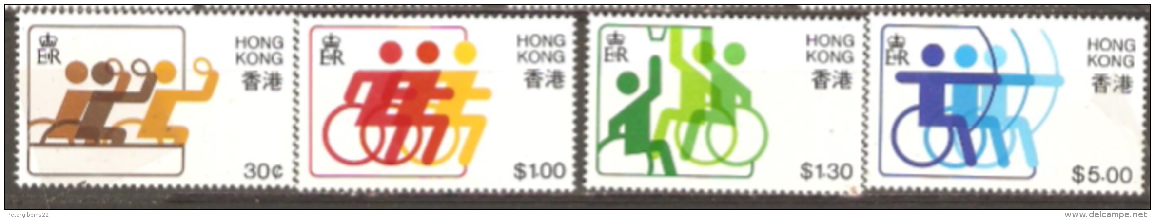 Hong Kong 1982 SG 431-34 Sport For The Disabled Unmounted Mint - Neufs