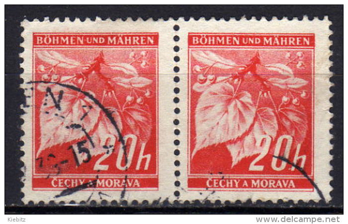 BÖHMEN & MÄHREN 1939 - MiNr: 22 Paar Used - Gebraucht