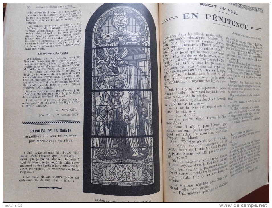 -- ALMANACH DE SAINTE THERESE DE LISIEUX  94 Pages  Dont 30 Pages De Publicité -- - Autres & Non Classés